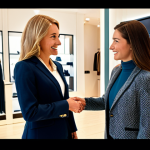 Personalized Fashion Consultation**

"A friendly sales associate, fully clothed in professional attire, assisting a woman in a boutique, offering fashion advice, appropriate content, safe for work, perfect anatomy, natural proportions, warm lighting, modern interior design, focus on customer service and personalized attention, modest clothing, family-friendly."

**