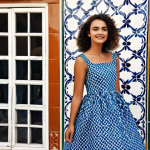 **

"A vibrant fashion editorial shot in Lisbon's Alfama district. A stylish model, *totalmente vestida* in a flowing, colorful dress made from recycled fabrics, poses confidently against a backdrop of traditional Portuguese tiles. The dress incorporates *azulejo*-inspired patterns. *Luz natural*, creating a warm, inviting atmosphere. Perfect anatomy, correct proportions, well-formed hands, proper finger count, natural body proportions. Safe for work, appropriate content, fully clothed, modest, family-friendly, professional photography, high quality."

**