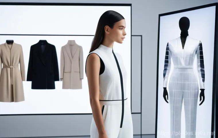 패션 코디네이터의 명품 분석 노트 - Image Prompt 1: The AI-Enhanced Atelier**