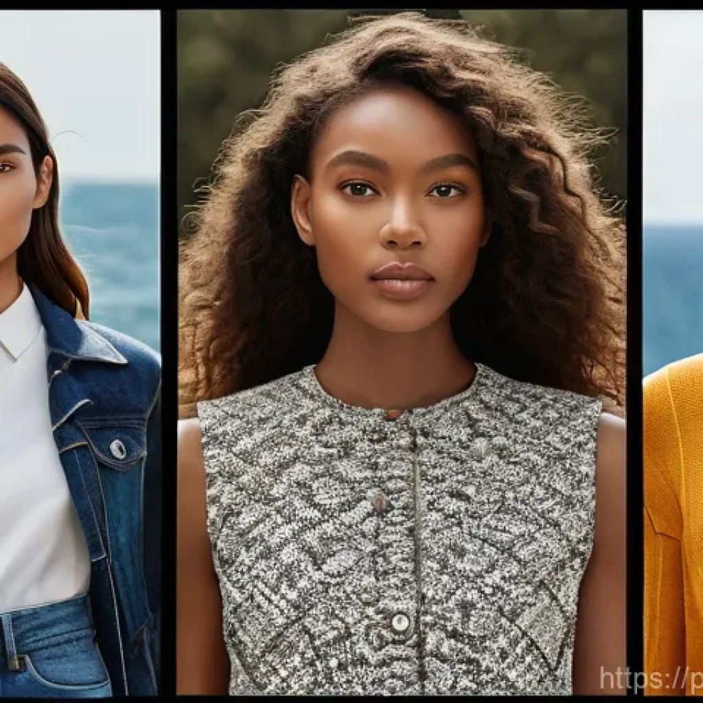 패션 코디네이터가 알아야 할 옷감의 종류 - Here are three detailed image prompts for generation, focusing on the themes of natural fibers, sust...