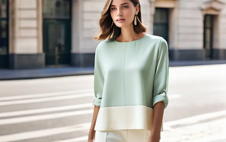 패션 코디네이터의 글로벌 패션 동향 - **Prompt 1: Sustainable Elegance in a Modern Cityscape**
    "A young adult, appearing to be in thei...